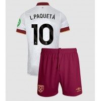 Fotballdrakt Barn West Ham United Lucas Paqueta #10 Tredjedraktsett 2024-25 Kortermet (+ Korte bukser)